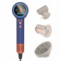 Powerful 2000W hair dryer with BLDC motor, display and plasma ionization + 3 attachments AusHauz Blue-orange