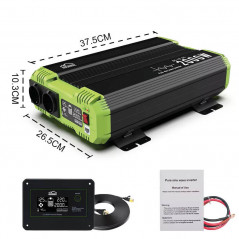 Inverter 12V–220V 2000W/4000W puhas siinus AusHauz | Autole, koju, päikesesüsteemidele