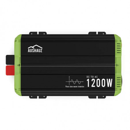 Inverter 12V–220V 1200W/2400W puhas siinus AusHauz | Autole, koju, päikesesüsteemidele
