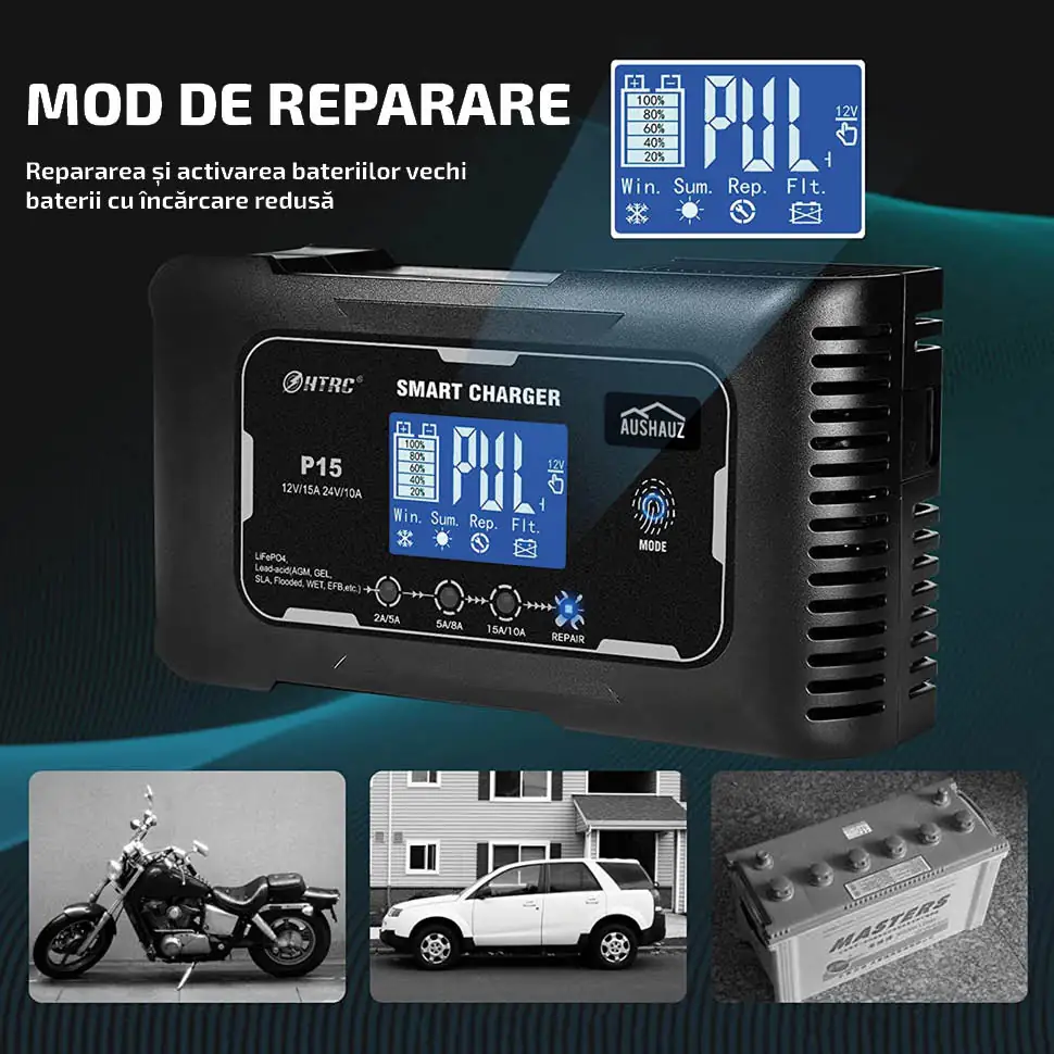 Mod de reparare - Repararea și activarea bateriilor vechi baterii cu încărcare redusă